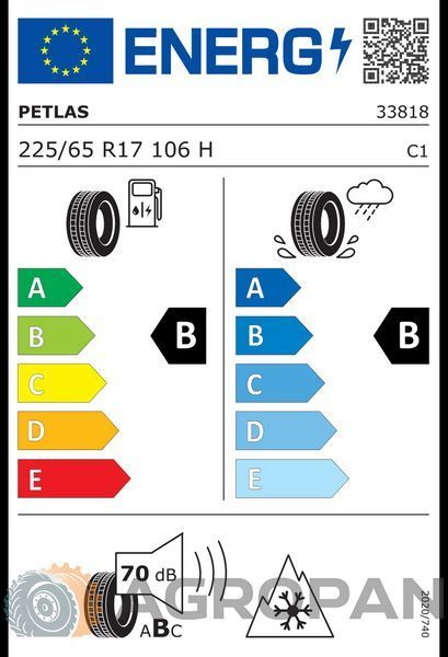 225/65R17 Petlas Explero Winter W671 106H RF (3PMSF - зимові шини) 16312 фото