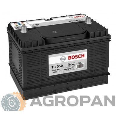 Акумулятор 6СТ-105 (в-во BOSCH)(261118) 6СТ-105 (0092T30500) (центр. клеми) фото