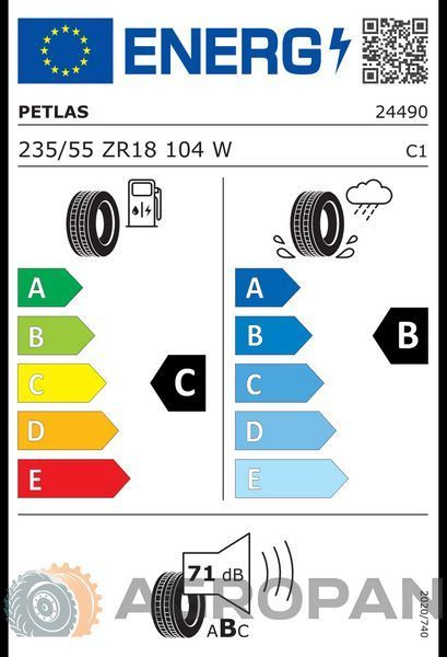 235/55ZR18 Petlas Veloxsport PT741 XL 104W (літні шини) 20942 фото