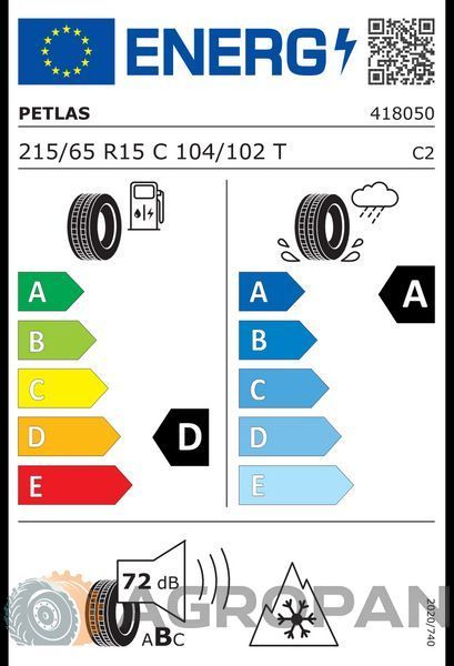 215/65R15C Petlas VanMaster A/S Plus 104/102T M+S (всесезонні шини) 28615 фото