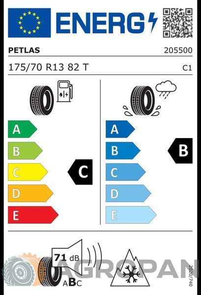175/70R13 Petlas SnowMaster 2 82T (3PMSF - зимові шини) 23871 фото